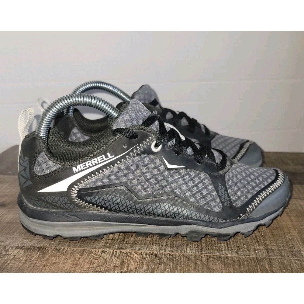 MERRELL BARE‎ ACCESS ARC TRAIL BLACK & GRAY WOMEN'S SHOES SIZE 6.5 J35740